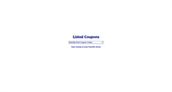 Desktop Screenshot of listedcoupons.com