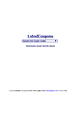 Mobile Screenshot of listedcoupons.com